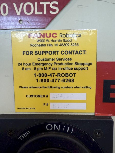 FANUC M-6iB/20 6 AXIS ROBOT W/ R-J3IB CONTROLLER. STOCK # 1005624