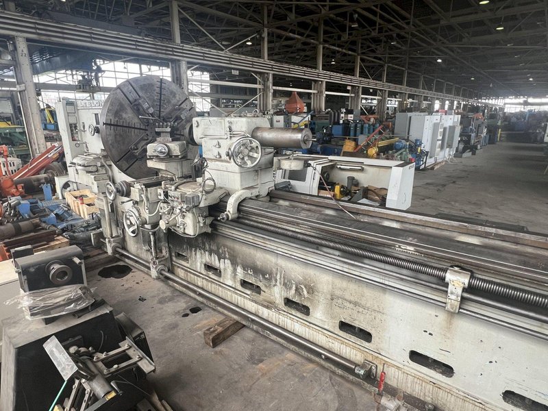 LEBLOND MODEL #4025-36 50"/130" X 230-362" HEAVY DUTY SLIDING BED GAP LATHE .STOCK # 0637323