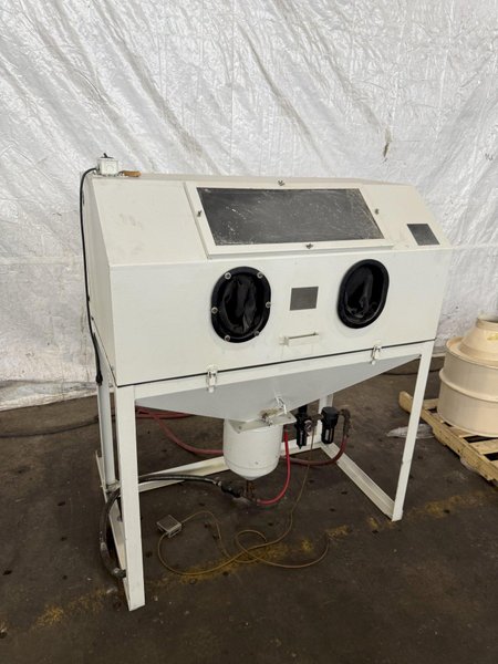 CYCLONE SAND BLAST CABINET W/ DUST COLLECTOR. STOCK # 0236325.