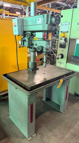 20&quot; Clausing Single Spindle Drill, V-Speed 150-2000 RPM, 24&quot; x 40&quot; Tbl., 3 MT, 1.5 HP