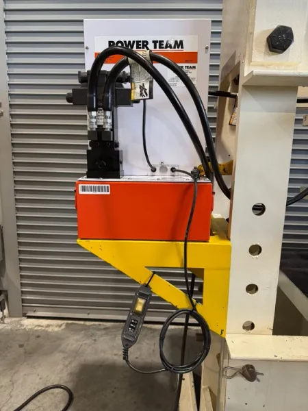 POWER TEAM 150 Ton Hydraulic H Frame Press 3 H.P. USA #7704
