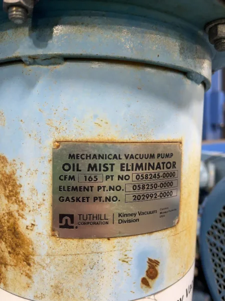 TUTHILL CORPORATION 7.5 HP VACUUM PUMP  -  KTC 112