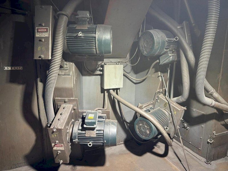 8 WHEEL PANGBORN PASS THROUGH STRUCTURAL SHOT BLAST MACHINE: YOBRO #24717