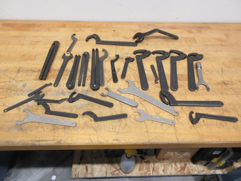 Tool Holder Wrenches, Adjustable/Rigid Spanner, Collet Nut- Auction Item