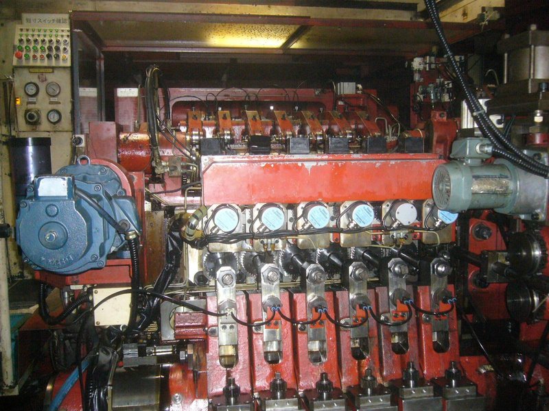 Asahi Sunac Model AF1815-6 Six Die Parts Forming Machine