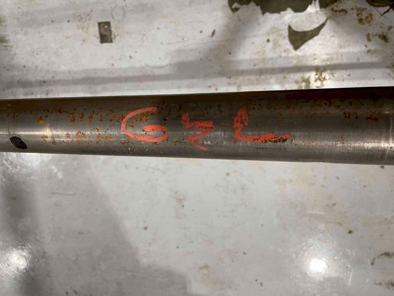 Used, 103&quot; x 2&quot; Diameter Boring Bar