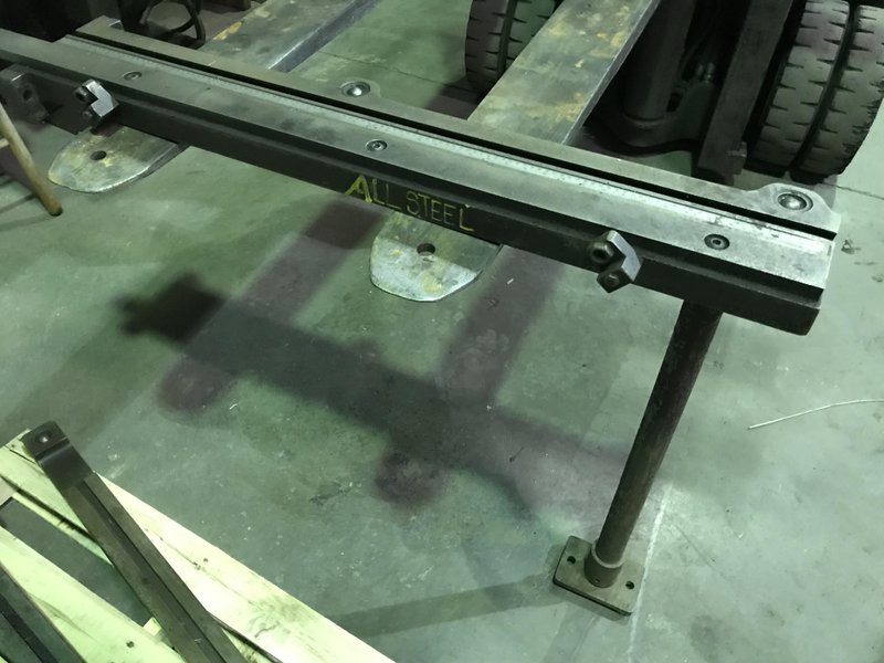 USED ALLSTEEL HYDRAULIC SHEAR Model 1/4”x10’, Stock No. 9559