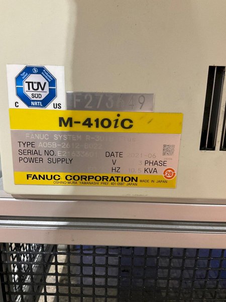 FANUC M-410IC/185 ROBOT W R-30IB PLUS CONTROLLER USED