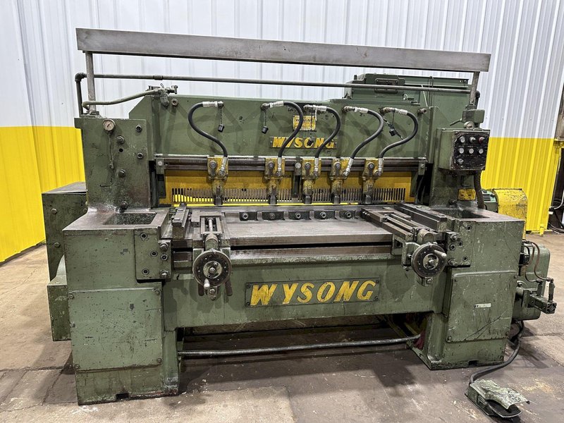 4' x 3/16" WYSONG MODEL #748 MECHANICAL POWER SHEAR: STOCK #19041