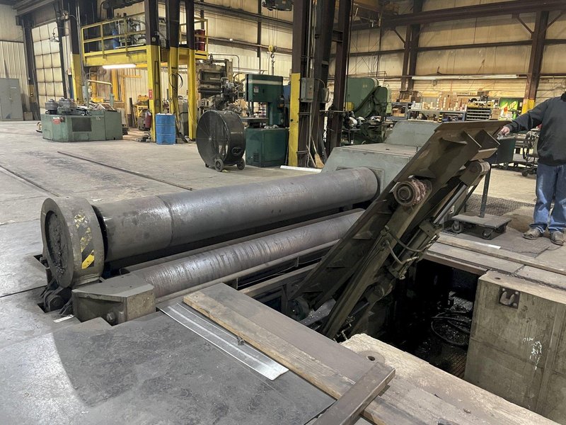 10' X 1-3/16" BERTSCH CENTURY II HYDRAULIC PLATE ROLL. STOCK # 0680524