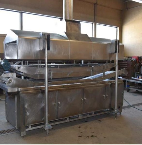 Heat &amp; Control MPFF 8‑30 Continuous Belt Fryer — 30″ × 11′ Wire Belt, Dual Zone, Propane Conversion