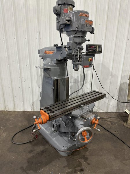 2 HP BRIDGEPORT RAM TYPE VERTICAL MILL: STOCK #76839