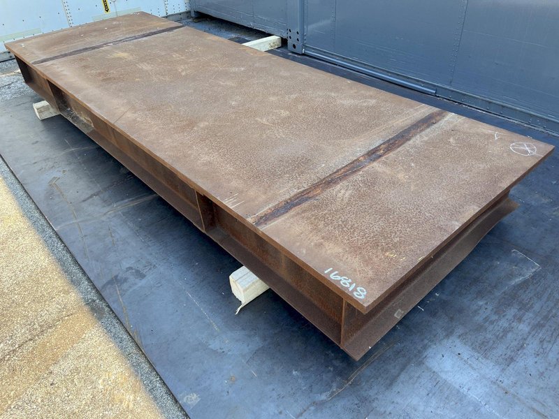 150&quot; X 50&quot; x 13.5&quot;  HEAVY DUTY STEEL LAYOUT TABLE: STOCK #16818
