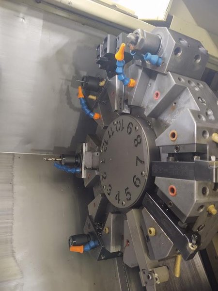 OKUMA Cadet LNC-8C CNC Turning Center, S/N D764, with 10" chuck.