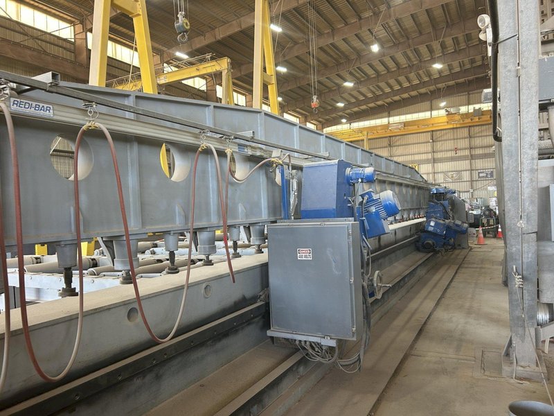 40' X 1.96" THICK PLATE ROMAR MODEL #XBJ-12 DUAL HEAD EDGE MILLING/PLATE BEVELING MACHINE: YOBRO #26135