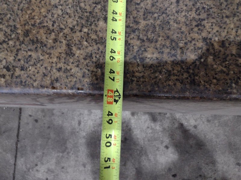 96" X 48" X 16" HERMAN GRANITE SURFACE PLATE W/ STAND: STOCK #23472