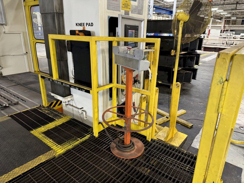 2500 TON SCHULER SMG HZPU-T-2250-4600/2450 HYDRAULIC PRESS. STOCK # 0902224