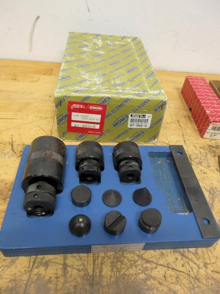 Starrett &amp; SPI Jack Stand Sets, 20mm EDM Electrode Holders in Stands- Auction Item