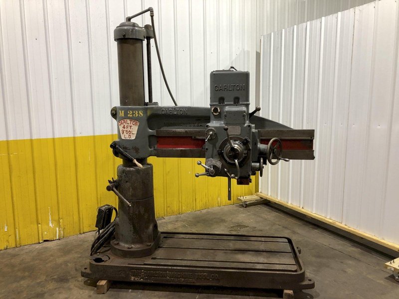 4&#039; X 9&quot; CARLTON RADIAL DRILL: STOCK #16870