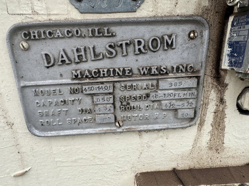 14 STAND X 1-3/4&quot; DAHLSTROM ROLL FORMER: STOCK #77956