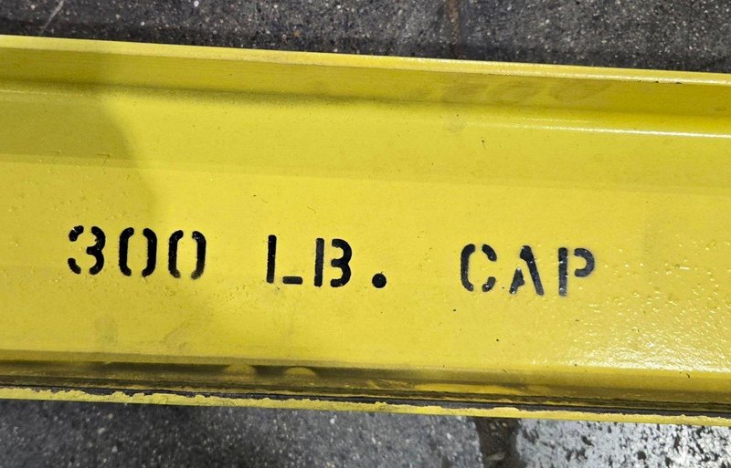 300LB CAPACITY JIB CRANE ARM AND POST ONLY USED