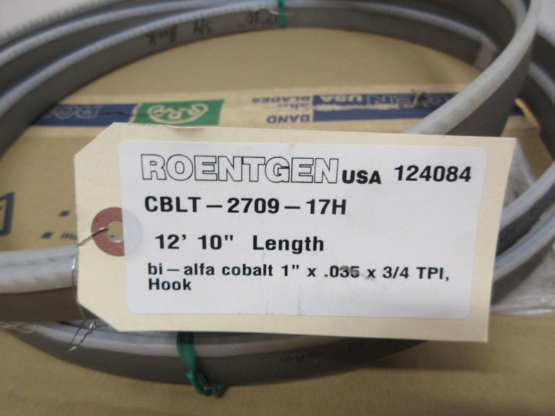 Bandsaw Blades 12' 10" 1"W 3/4 TPI .035" (2) &amp; Arntz .035 4/6 TPI 1" W (Unknown Length)  - NEW- Auction Item