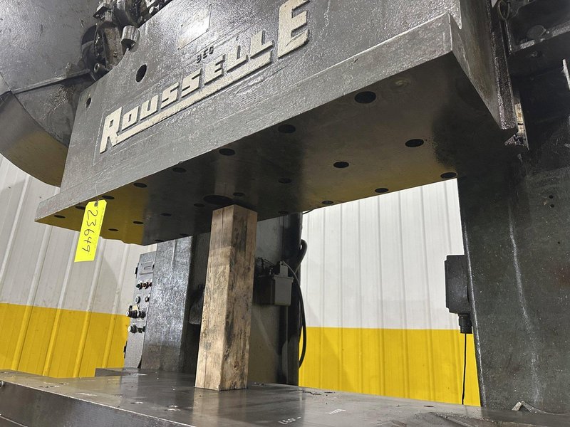 100 TON ROUSSELLE MODEL #10K60 GAP FRAME STAMPING PRESS 6&quot; STROKE: STOCK #23649