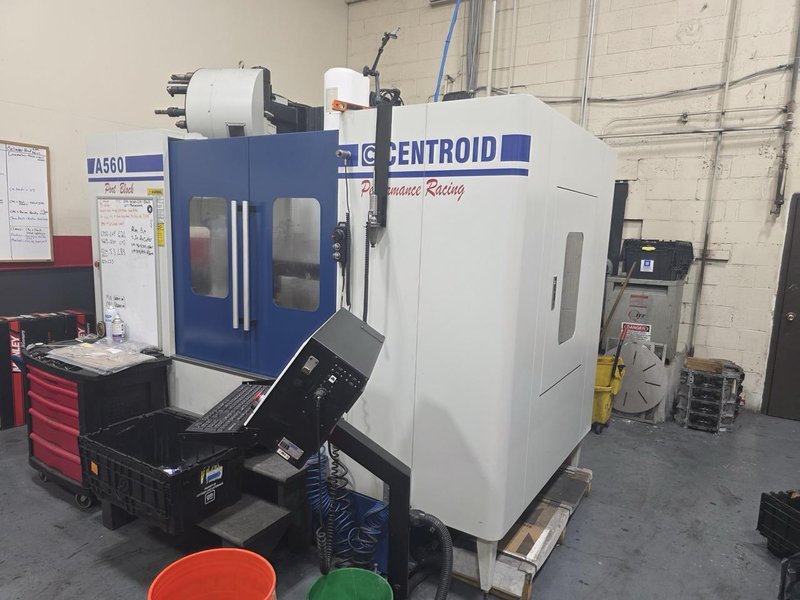 Centroid A560 5 Axis Cylinder Head Porting Machine, 2014 – TSC, Auger, Probe