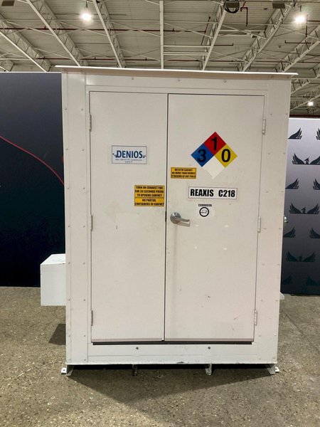 DENIOS REAXIS C218 HAZMAT STORAGE SHED USED