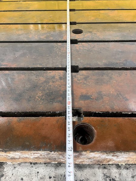 6&#039; X 12&#039; BAY CAST T-SLOT STEEL FLOOR PLATE: STOCK #21667