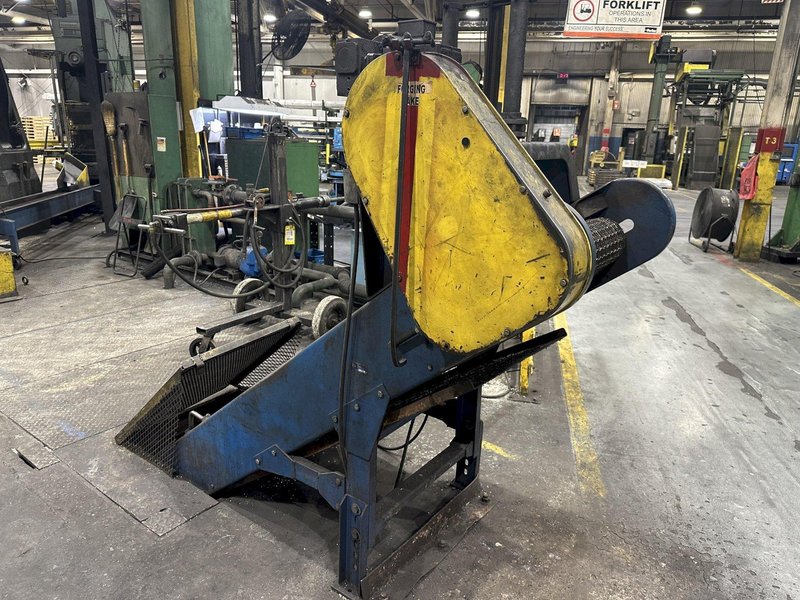 20&#039; LONG X 24” WIDE STEEL BELT POWERED INCLINED PARTS CONVEYOR: STOCK #20815