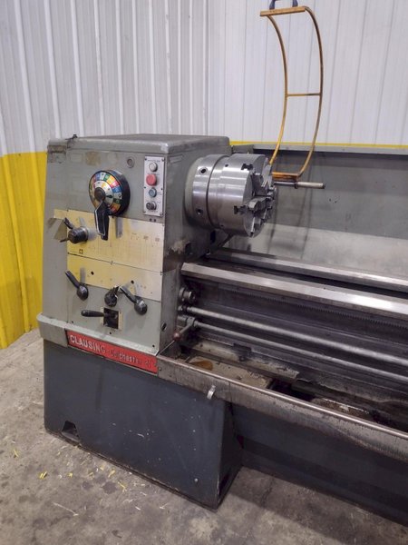 21" x 120" CLAUSING COLCHESTER MODEL #21 ENGINE LATHE 3.5" SPINDLE HOLE: YOBRO #24560