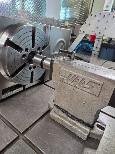 HAAS HRT-210 8.3” CNC Rotary Table 4th Axis Type &amp; 6" Tailstock USA #8129