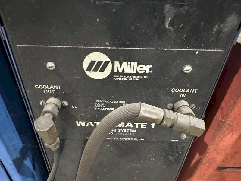MILLER SYNCROWAVE 350 AC/DC WELDER WTIH WATER COOLER AND CART: STOCK 22275