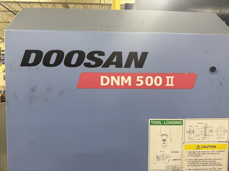 Used Doosan DNM 500 II CNC Vertical Machining Center For Sale 2013