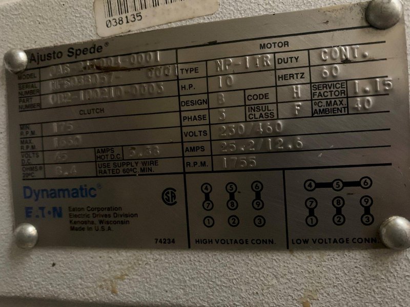 24&quot; X .250&quot; COE CPPS-PO-400-24 POWERED STRAIGHTENER. STOCK # 0208723