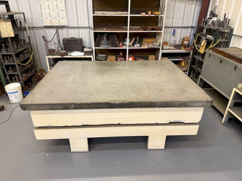 72" X 96" X 16" GRANITE SURFACE PLATE W/ STAND. STOCK #1215625