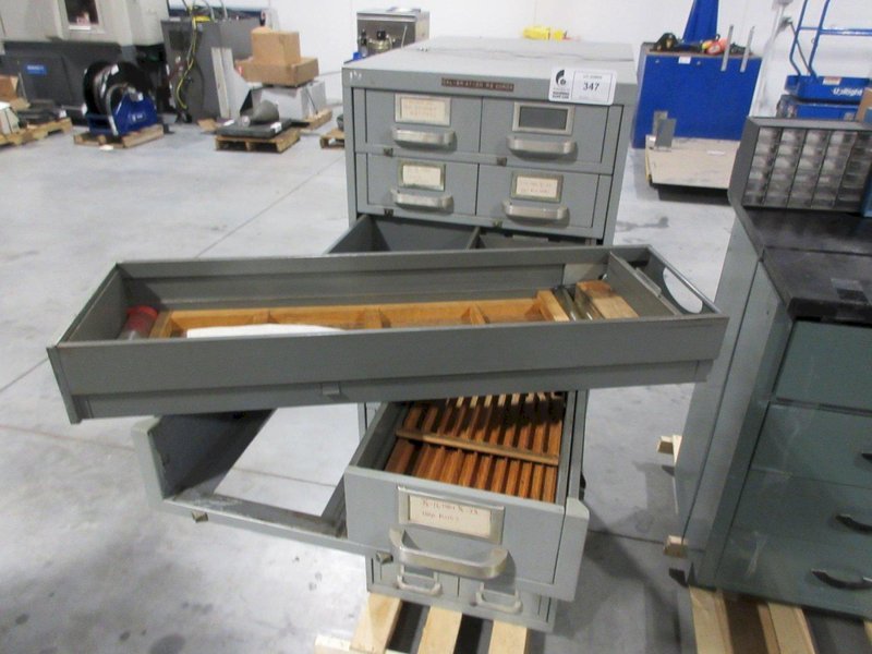 Metal File Card Organizer Cabinet with (11) Drawer with Dual Removable Trays- Auction Item