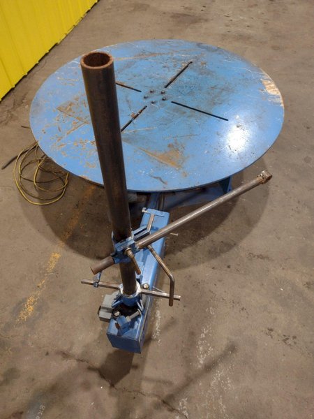 5,500 LBS X 48" AWC (ACCRA-WIRE CONTROLS) MODEL #F-200AF HORIZONTAL PALLET TYPE POWERED DE-COILER REEL: STOCK #19266