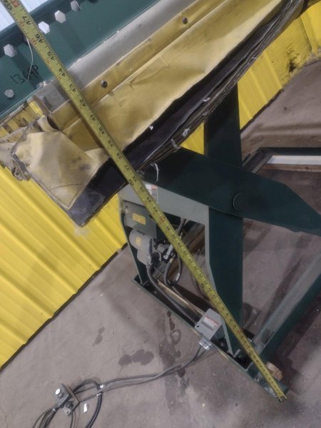4000 LBS X 60" X 30" SOUTHWORTH MODEL #LS4-36 HYDRAULIC SCISSOR LIFT TABLE WITH ROLLER TOP, 110 VOLT: STOCK #20917