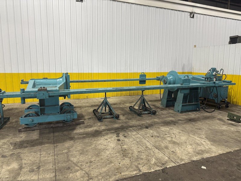 500 TON DRILL QUIP HORIZONTAL HYDRAULIC WHEEL PRESS WITH VICKERS HYDRAULIC UNIT: STOCK #23422