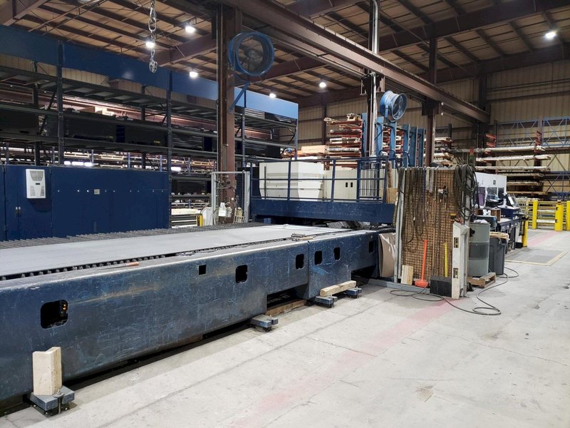 6,000 WATT TRUMPF TRULASER 8000 WITH TRUFLOW 6KW RESONATOR. STOCK # 0690524