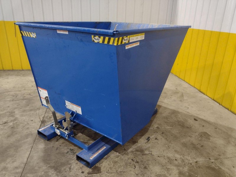 1 YARD X 6,000 LBS VESTIL MODEL #D-HOP-100-HD SELF DUMPING HOPPER: STOCK #22493