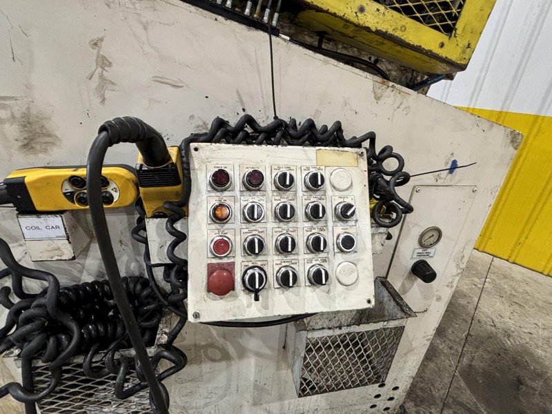15,000 LBS X 18&quot; X 0.310&quot; COE PRESS EQUIPMENT FEED LINE, COIL REEL &amp; CAR WITH STRAIGHTENER: STOCK #23438