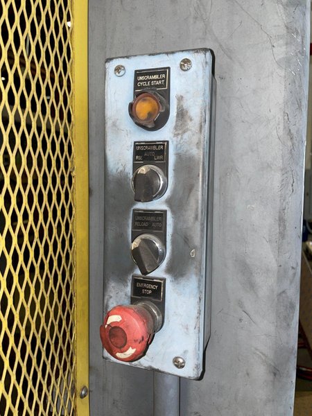 5" AMD MODEL #530-2230 AUTOMATIC HYDRAULIC BAR &amp; BILLIT SHEAR WITH 20' AUTO FEED STOCK #3050