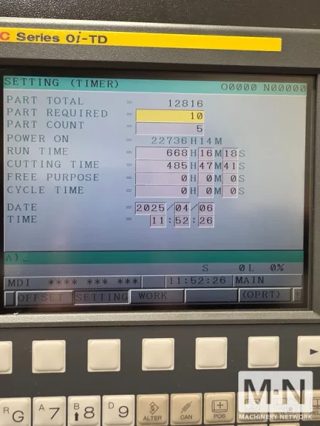 Tsugami BO385 CNC Swiss Lathe, 2014