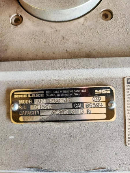 30,000 LBS PORT-A-WEIGH MODEL #MSI-9800HT DIGITAL CRANE SCALE: YOBRO #25146