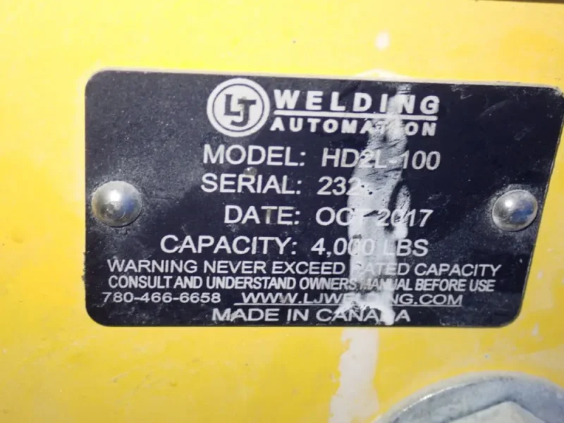 WELDING AUTOMATION 4000 LBS ADJUSTABLE PIPE ROLL  -  HD2L-100