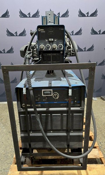 MILLER AUTO DELTAWELD 452 MIG WELDER WITH WIRE FEEDER USED