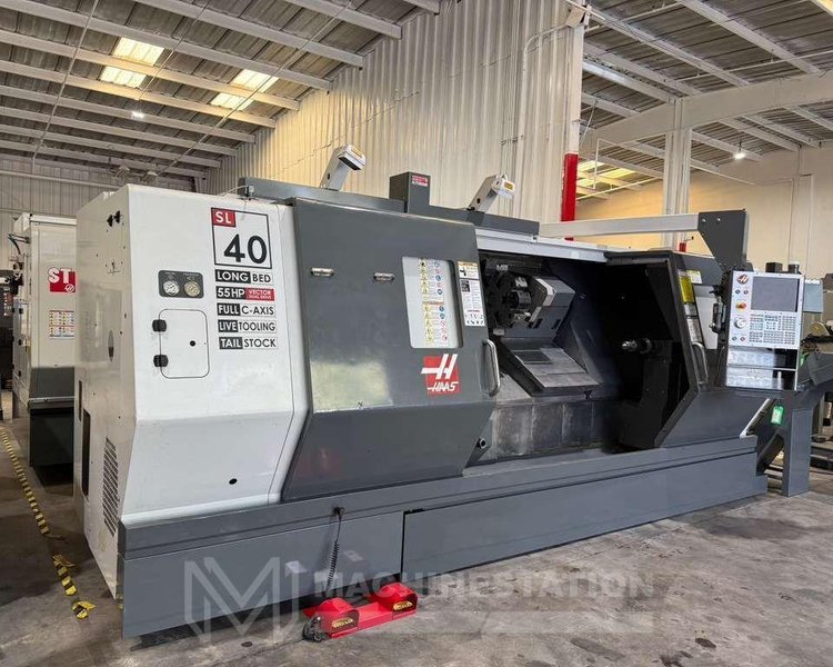 Haas SL-40L CNC Turning Center – C Axis Live Tooling, Steady Rest, Long Bed Lathe